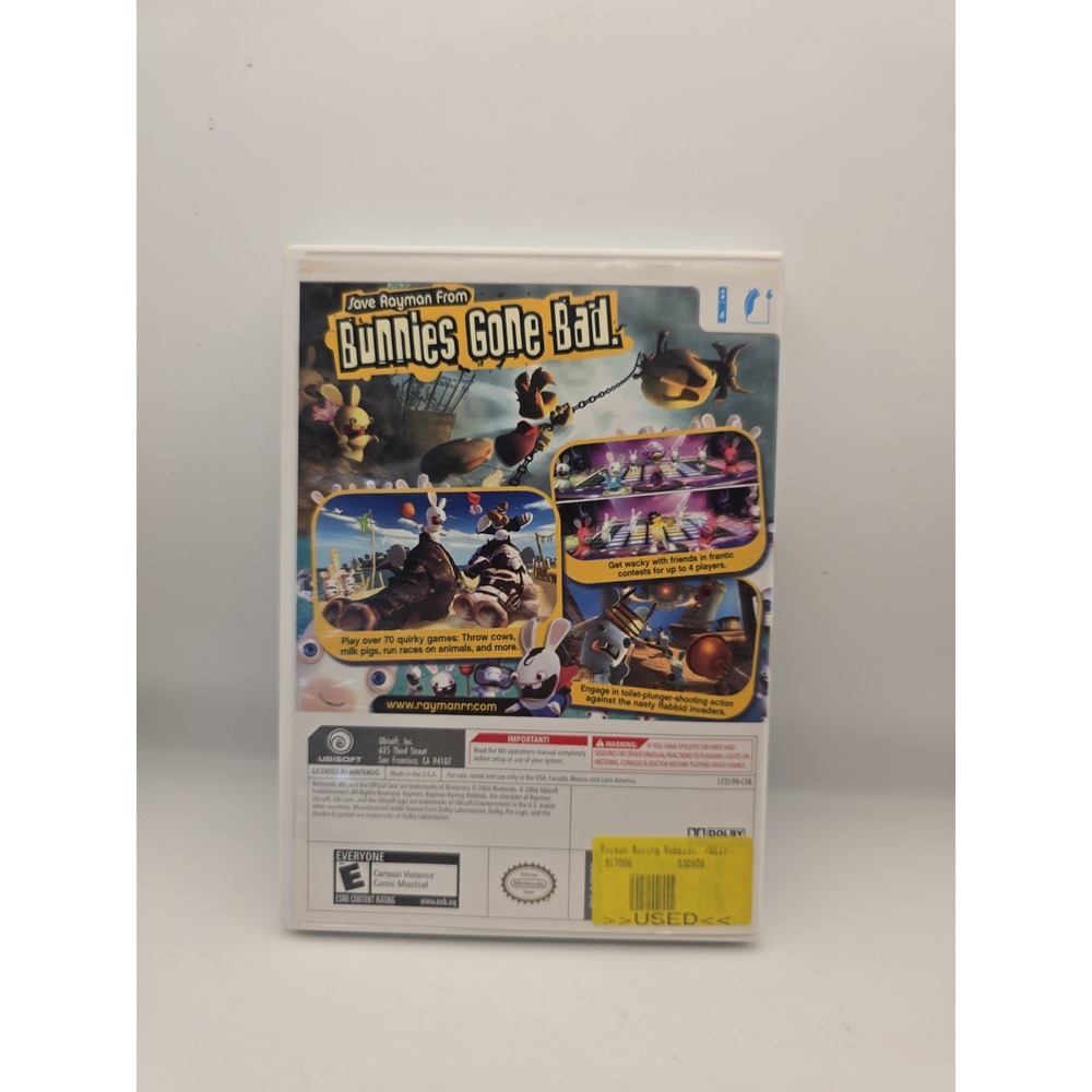 Rayman Raving Rabbids (Nintendo Wii) Tested - Complete - Picture 2 of 4